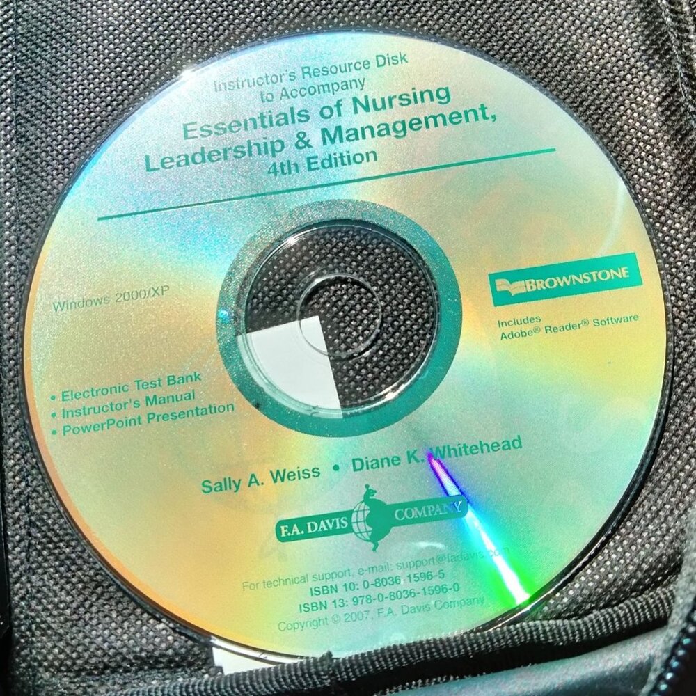 Essentials Of Nursing Leadership Management Test Bank Instructor Resource CD